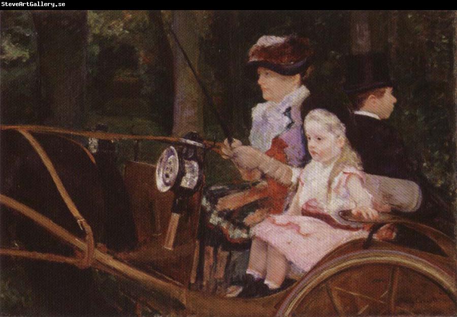 Mary Cassatt A Woman and a Girl Driving